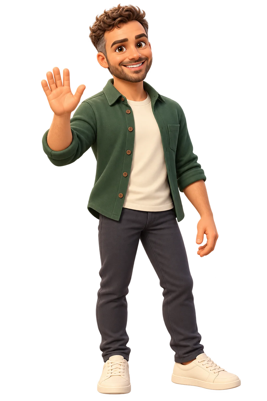 Mike als vriendelijk 3D-karakter
